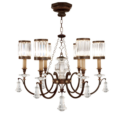Eaton Place Six Light Chandelier in Bronze (48|595440ST)