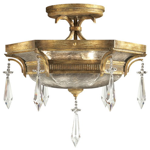 Monte Carlo Three Light Semi-Flush Mount in Gold (48|569840ST)