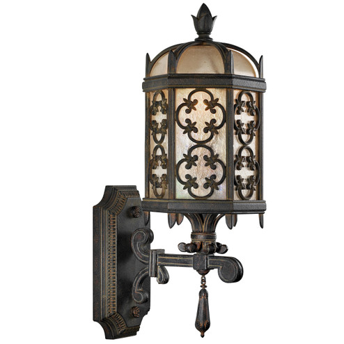 Costa del Sol One Light Outdoor Wall Mount in Black (48|329881ST)