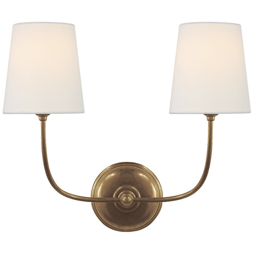 Vendome Two Light Wall Sconce in Hand-Rubbed Antique Brass (268|TOB 2008HAB-L)
