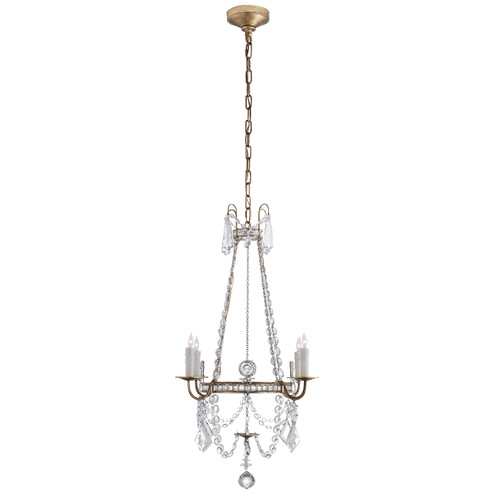 Sharon Four Light Chandelier in Gilded Iron (268|SP 5030GI-CG)
