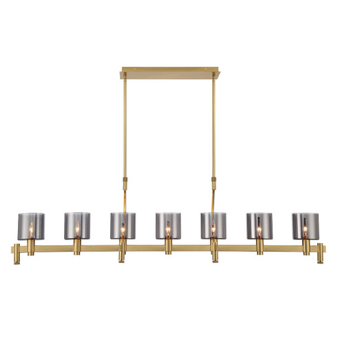 DECATO DECATO-CHD-7LT-57IN-GD-SK in Gold (40|45653-018)