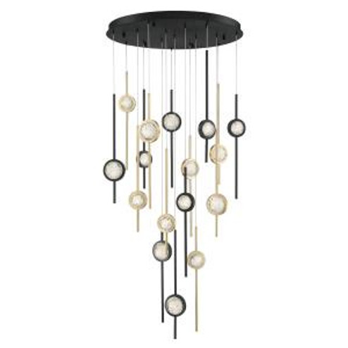 Barletta LED Chandelier in Gold-Black (40|39465-030)