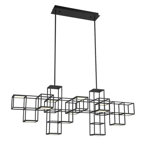 Ferro LED Linear Chandelier in Matte Black (40|38257-021)
