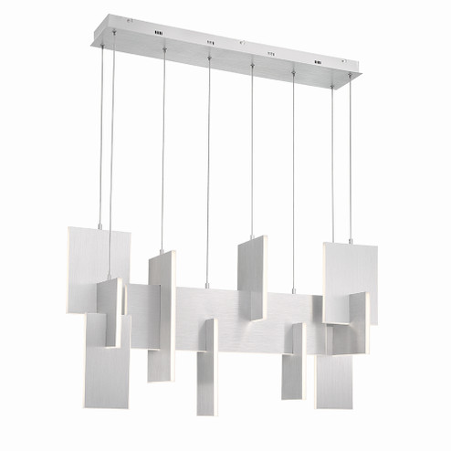 Coburg LED Linear Chandelier in Anodized Silver (40|38044-030)