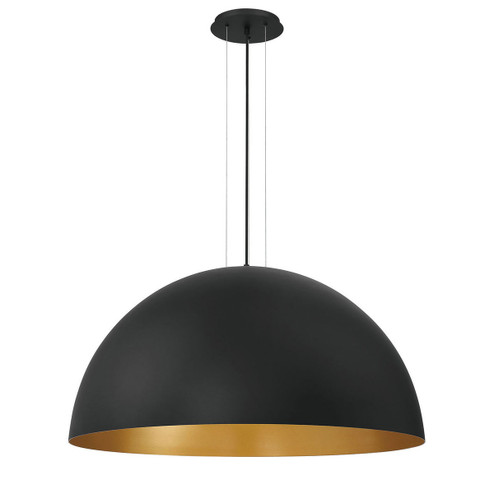 Laverton Three Light Pendant in Black/Gold (40|37224-028)