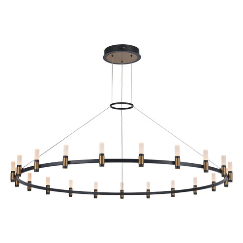 Albany LED Chandelier in Brass-Black Mix (40|37045-012)
