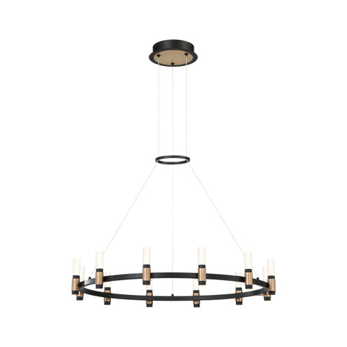 Albany LED Chandelier in Brass-Black Mix (40|37043-018)