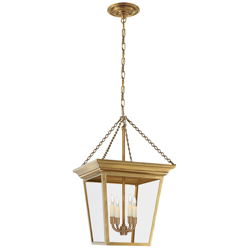 Cornice Four Light Lantern in Hand-Rubbed Antique Brass (268|SL 5871HAB)