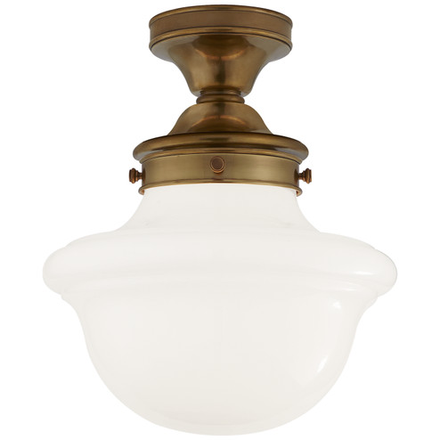 Edmond One Light Flush Mount in Hand-Rubbed Antique Brass (268|SL 4121HAB-WG)