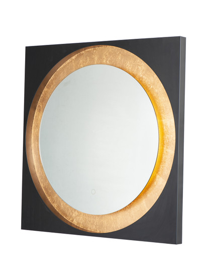 Floating LED Mirror in Gold Leaf / Black (86|E42040-GLBK)
