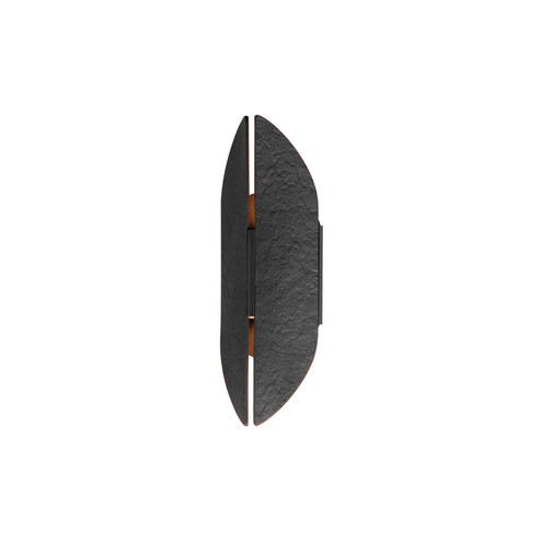 Tectonic LED Outdoor Wall Sconce in Black / Antique Brass (86|E30142-BKAB)