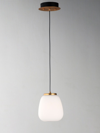 Soji LED Pendant in Black / Gold (86|E25063-92BKGLD)