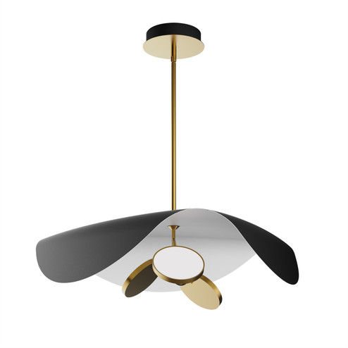 Carmen LED Pendant in Black / Gold (86|E24968-WTBKGLD)