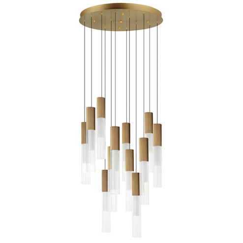 Reeds LED Pendant in Gold (86|E11019-144GLD)