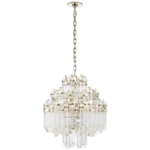Adele Six Light Chandelier in Polished Nickel with Clear Acrylic (268|SK 5424PN-CA) Adele Six Light Chandelier in Polished Nickel with Clear Acrylic (268|SK 5424PN-CA)