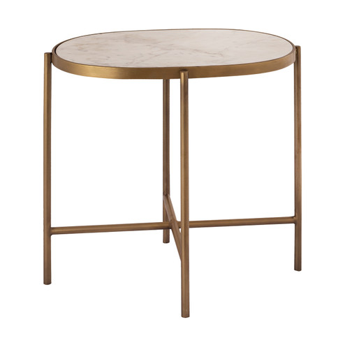 Harlowe Accent Table in White (45|S0805-7404)