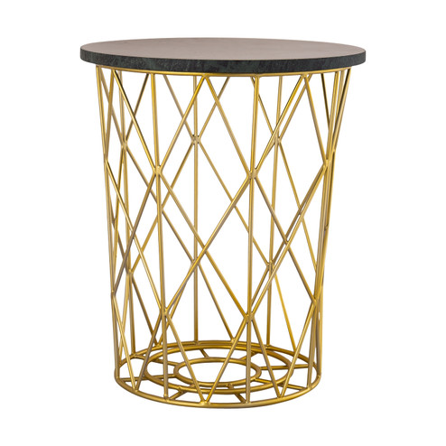 Minter Accent Table in Gold (45|S0805-7401)