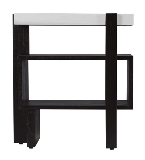 Riviera Accent Table in Checkmate Black (45|S0075-9875)