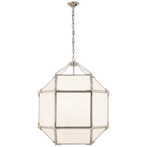 Morris Three Light Lantern in Polished Nickel (268|SK 5009PN-WG)