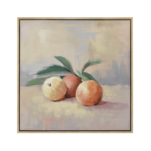 Peach Still Life Framed Wall Art in Cream (45|S0026-10619)