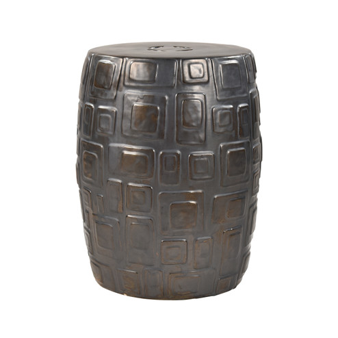 Cambeck Accent Stool in Blackened Bronze Glazed (45|S0015-8102)