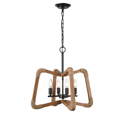 Pascal Four Light Pendant in Natural (45|H0019-9619)