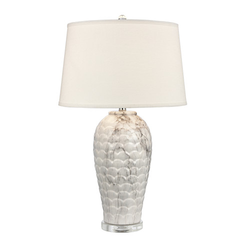 Causeway Waters One Light Table Lamp in White Marbleized (45|H0019-9542)