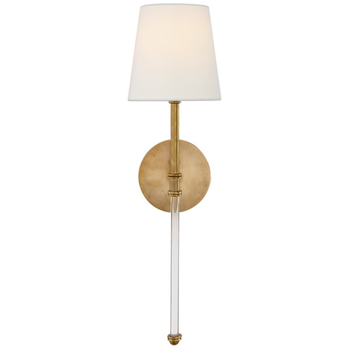 CAMILLE One Light Wall Sconce in Hand-Rubbed Antique Brass (268|SK 2016HAB-L)