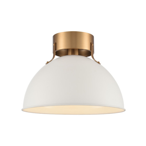 Zayne One Light Semi Flush Mount in Matte White (45|EC89724/1)