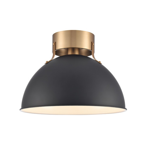 Zayne One Light Semi Flush Mount in Matte Black (45|EC89714/1)