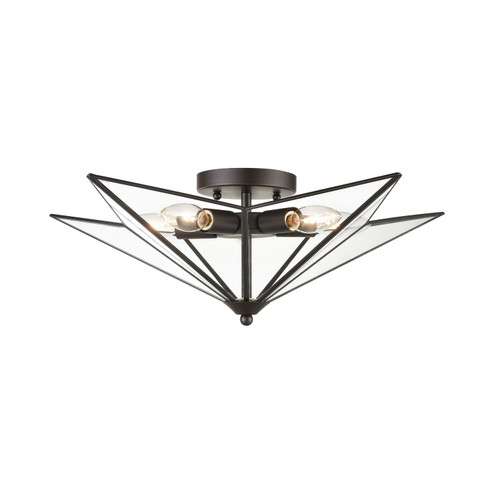 Moravian Star Five Light Flush Mount in Clear (45|D4386)