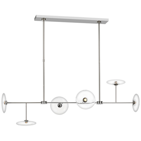 Calvino LED Chandelier in Polished Nickel (268|S 5695PN-CG)