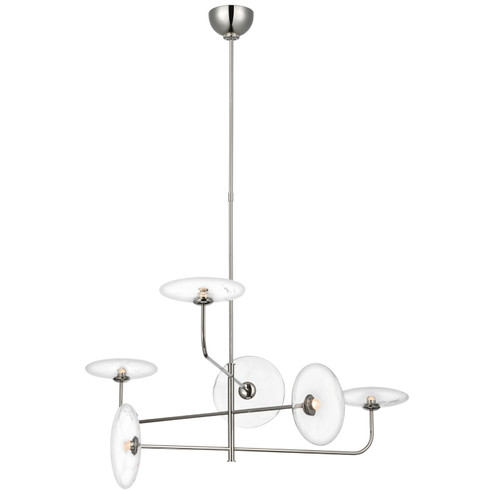 Calvino LED Chandelier in Polished Nickel (268|S 5692PN-CG)