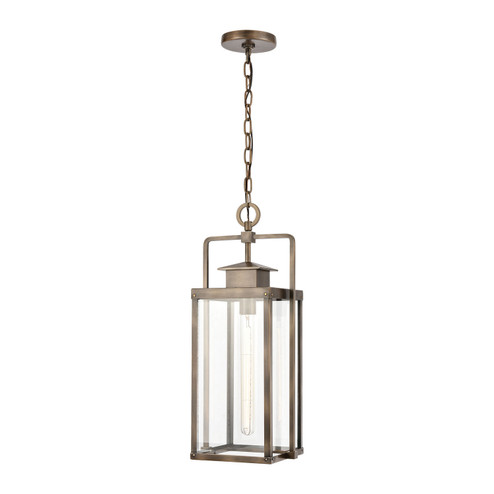 Crested Butte One Light Outdoor Pendant in Vintage Brass (45|89184/1)