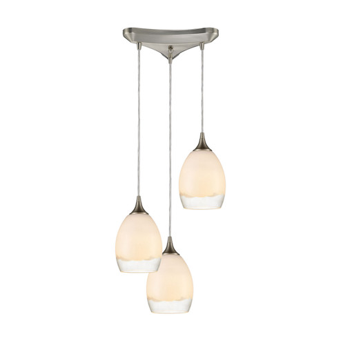 Cirrus Three Light Pendant in Satin Nickel (45|85214/3)