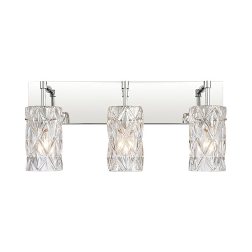 Formade Crystal Three Light Vanity in Polished Chrome (45|82192/3)