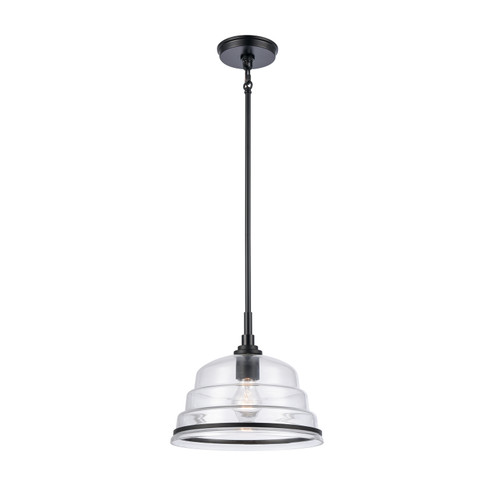 Boyer One Light Pendant in Matte Black (45|82165/1)