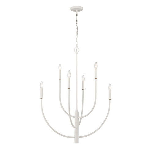 Continuance Six Light Chandelier in White Coral (45|82017/6)