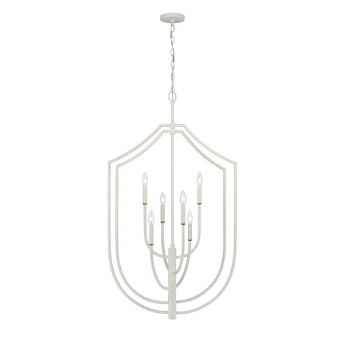Continuance Six Light Pendant in White Coral (45|82016/6)
