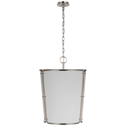 Hastings Three Light Pendant in Polished Nickel (268|S 5647PN-WHT)