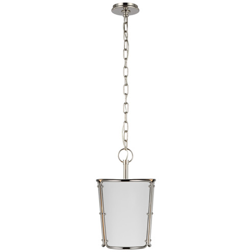 Hastings One Light Pendant in Polished Nickel (268|S 5645PN-WHT)