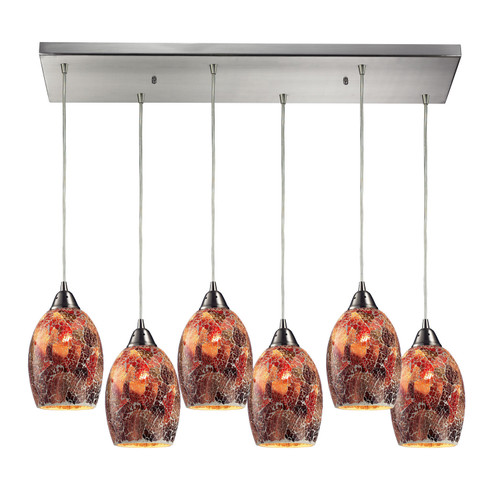 Avalon Six Light Pendant in Satin Nickel (45|73031-6RC)