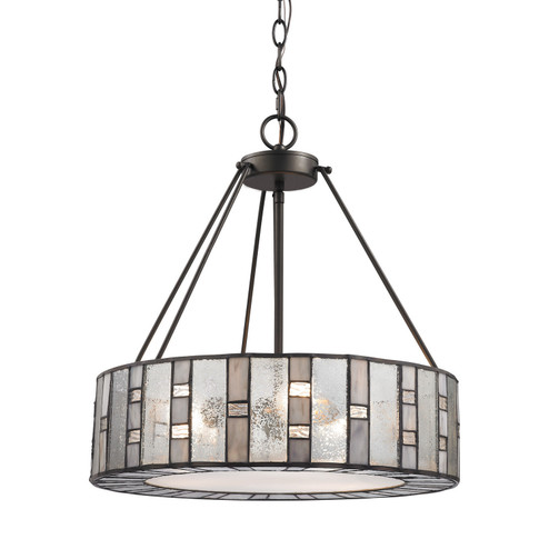 Ethan Three Light Chandelier in Tiffany Bronze (45|70212/3)