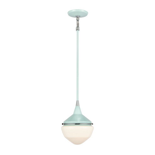 Mid Century Schoolhouse One Light Mini Pendant in Mint (45|69304/1)