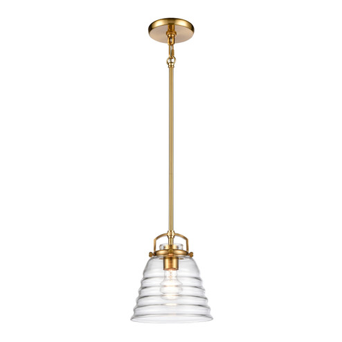 Current One Light Pendant in Satin Brass (45|67885/1)