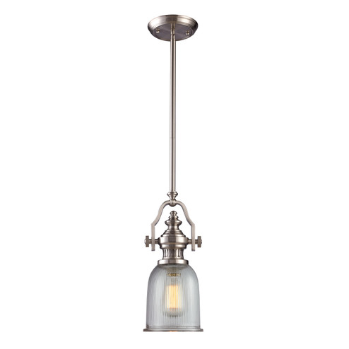 Chadwick One Light Mini Pendant in Satin Nickel (45|66771-1)