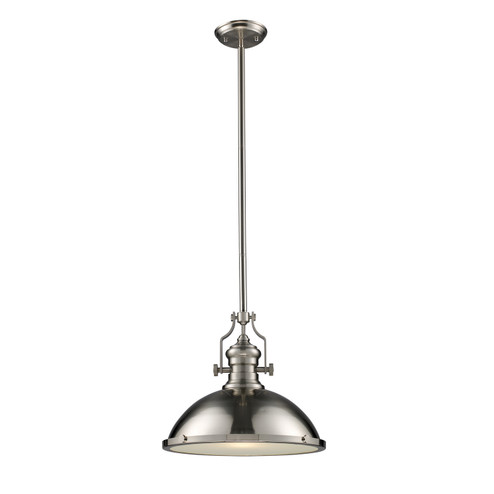 Chadwick One Light Pendant in Satin Nickel (45|66128-1)