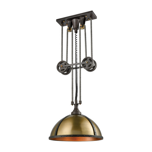 Torque Three Light Pendant in Vintage Rust (45|65153/3)