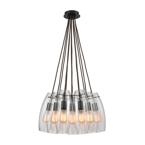 Menlow Park 12 Light Pendant in Oil Rubbed Bronze (45|60044-12SR)